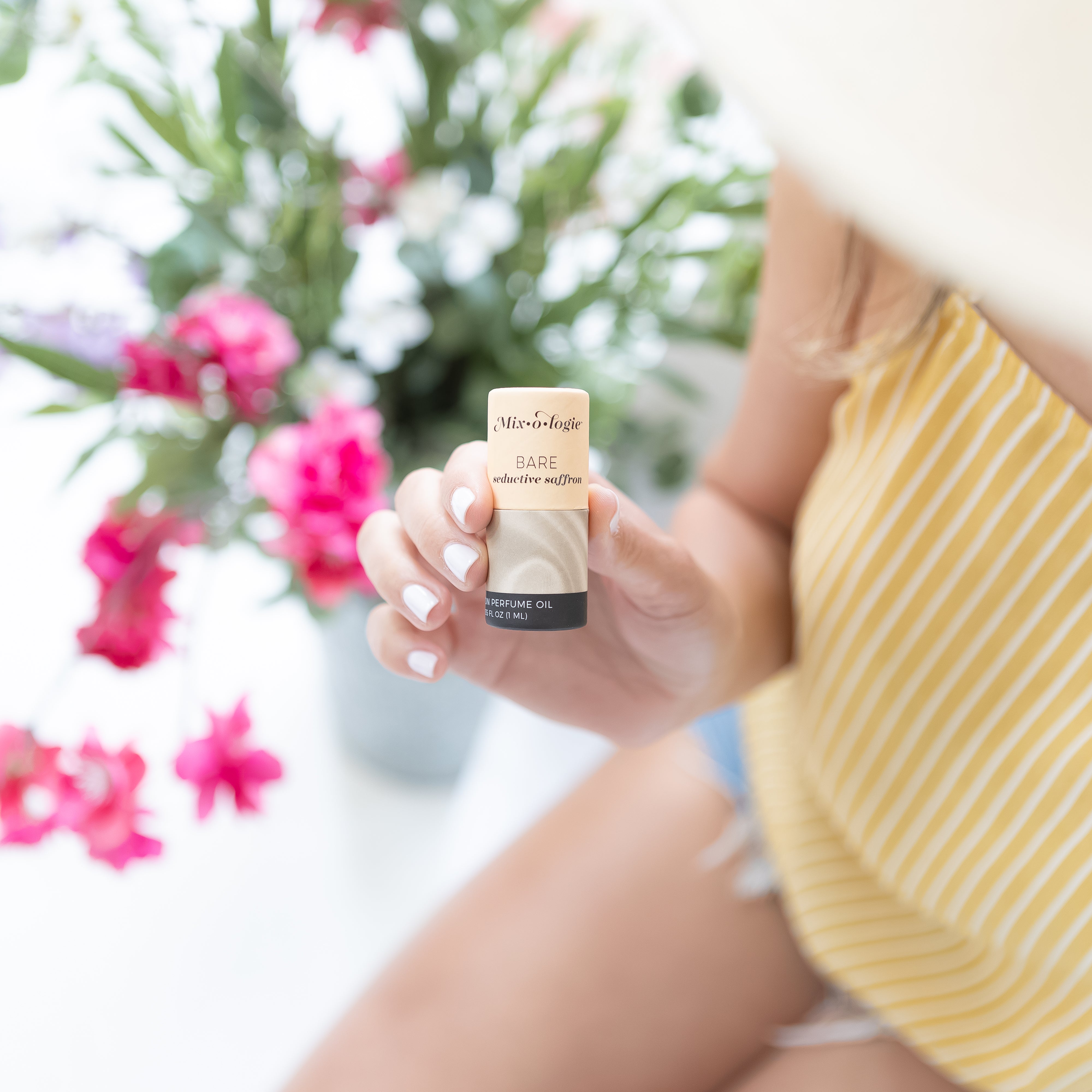 Bare (seductive saffron) | Keychain Mini Rollerball Perfume (1 mL)