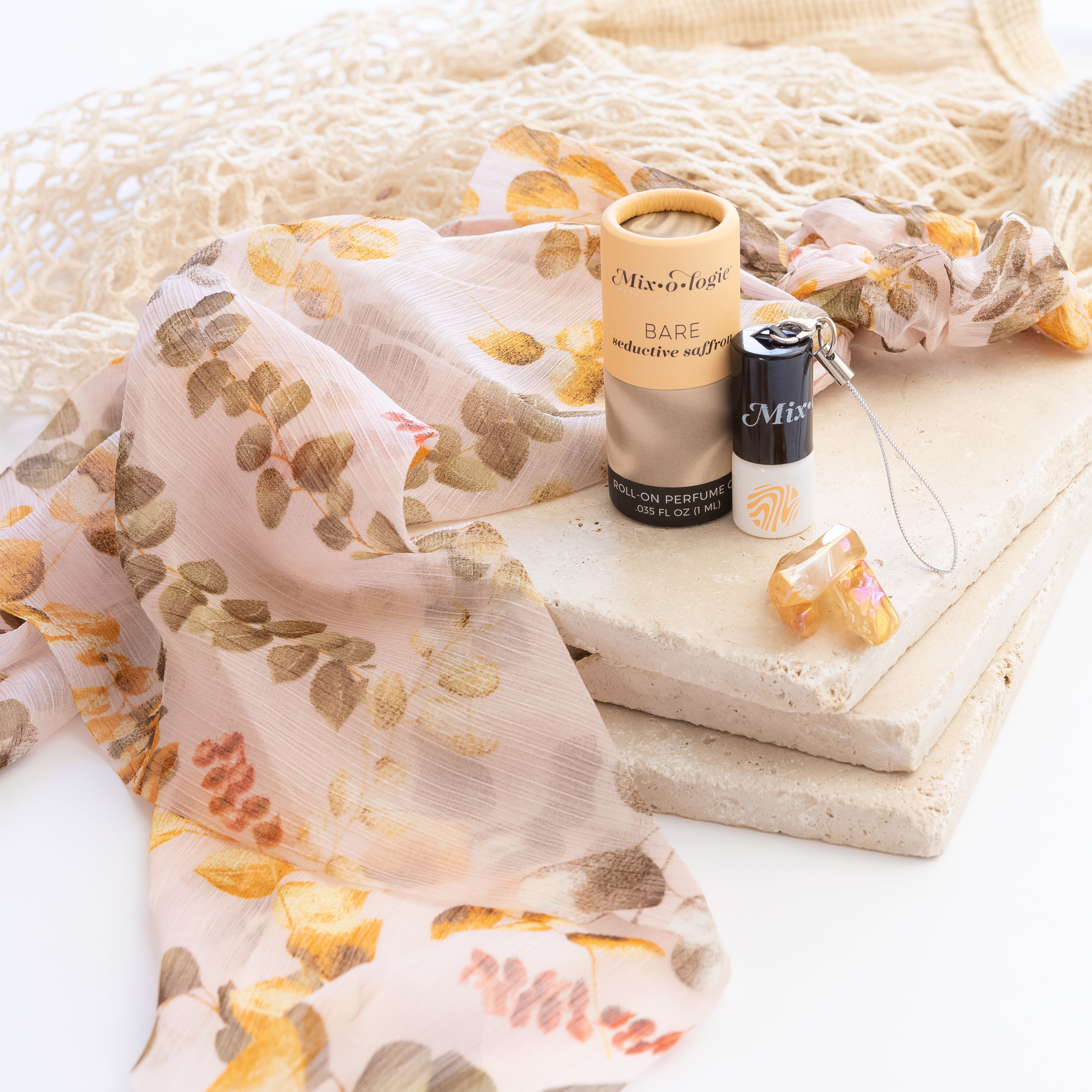Bare (seductive saffron) | Keychain Mini Rollerball Perfume (1 mL)